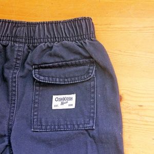 Navy Cotton Cargo pant tough 3 toddler